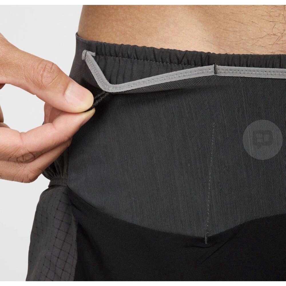 Mens Size M Nike Trail Second Sunrise 5" ADV Running Shorts Black HJ3572-010 NEW - Picture 16 of 16